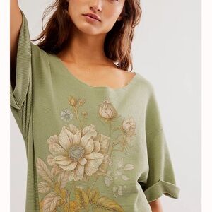 Floral Green Maxi Dress